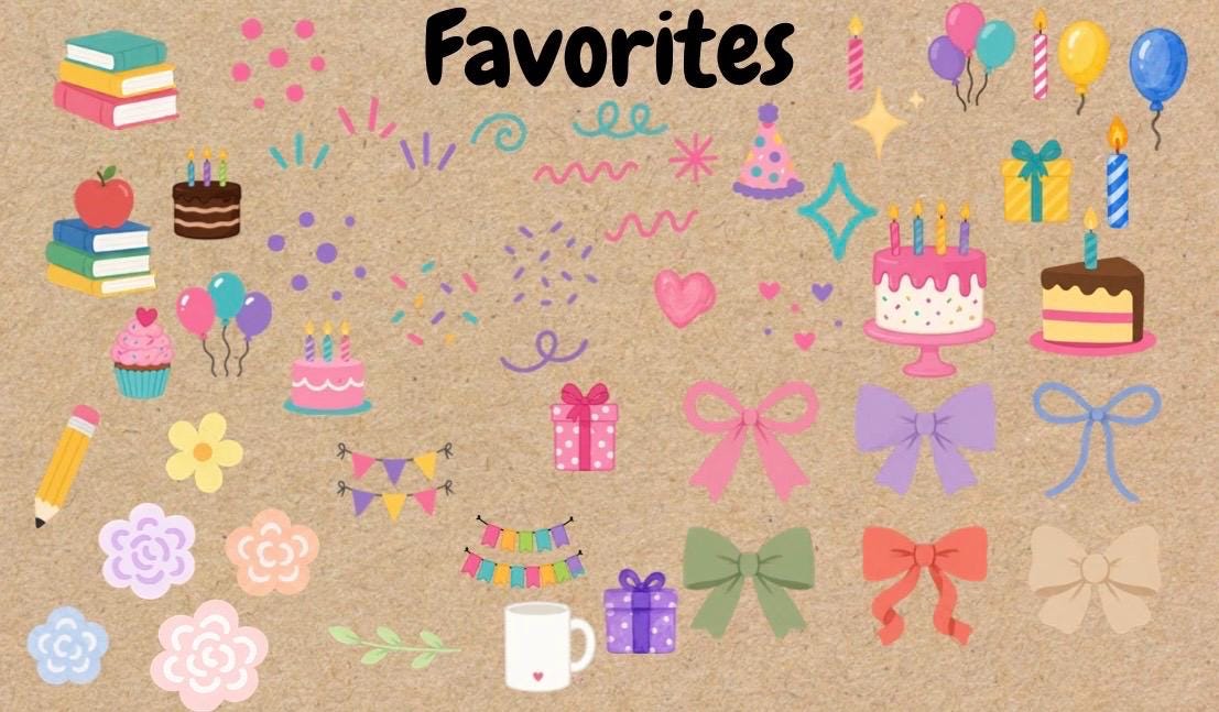 2000 Hand Painted Banner Clipart PNG | Blob Flowers, Themes (Digital Download)